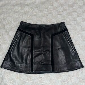 rag & bone Black Mini Skirt
